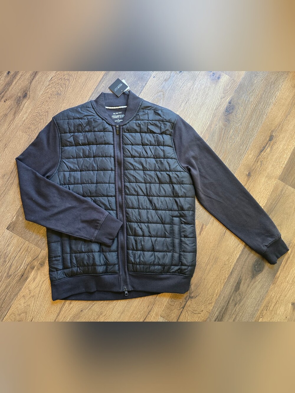 NWT Kenneth Cole AWEARNESS Slim Fit Quilted Jacket - Black